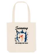 pentru pasionații de înot - Swimming is as Easy as h20 Sacoșă textilă