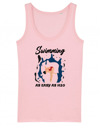 pentru pasionații de înot - Swimming is as Easy as h20 Cotton Pink