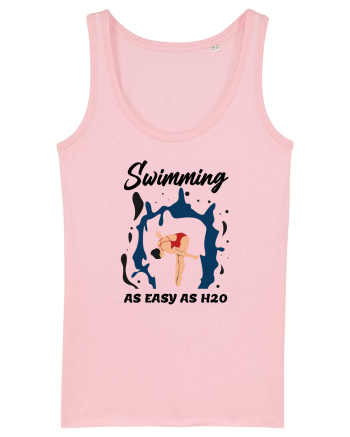 pentru pasionații de înot - Swimming is as Easy as h20 Cotton Pink