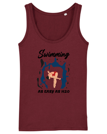 pentru pasionații de înot - Swimming is as Easy as h20 Burgundy