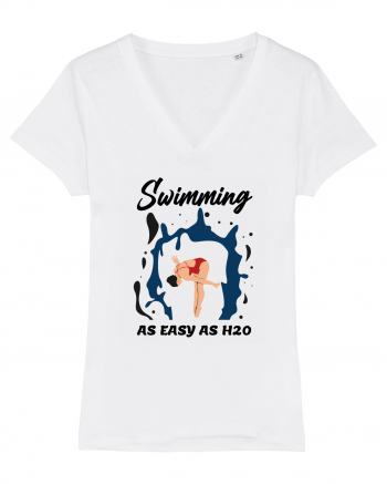 pentru pasionații de înot - Swimming is as Easy as h20 White