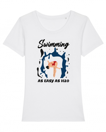 pentru pasionații de înot - Swimming is as Easy as h20 White