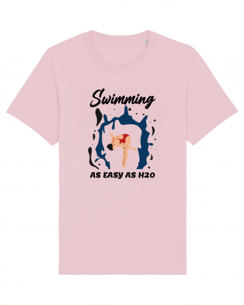 pentru pasionații de înot - Swimming is as Easy as h20 Cotton Pink