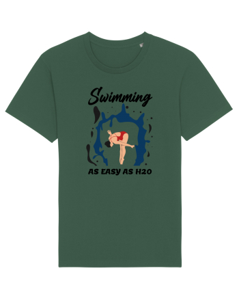 pentru pasionații de înot - Swimming is as Easy as h20 Bottle Green