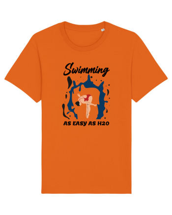 pentru pasionații de înot - Swimming is as Easy as h20 Bright Orange
