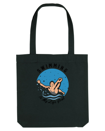 pentru pasionații de înot - Swimming is My Life Goal Black