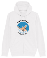 pentru pasionații de înot - Swimming is My Life Goal Hanorac cu fermoar Unisex Connector
