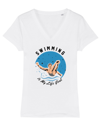 pentru pasionații de înot - Swimming is My Life Goal White