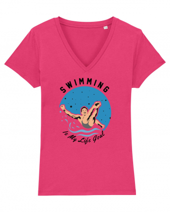 pentru pasionații de înot - Swimming is My Life Goal Raspberry