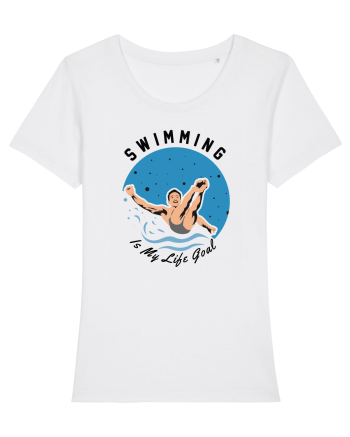 pentru pasionații de înot - Swimming is My Life Goal White