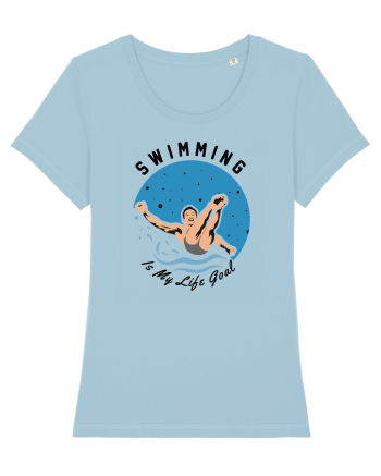 pentru pasionații de înot - Swimming is My Life Goal Sky Blue
