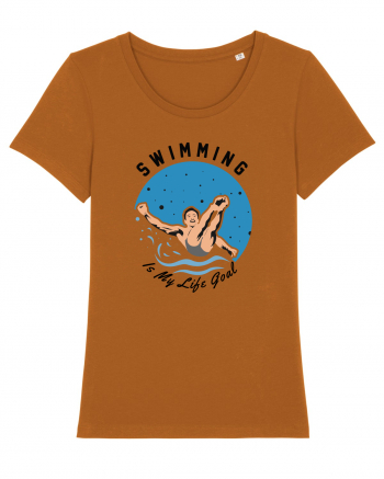 pentru pasionații de înot - Swimming is My Life Goal Roasted Orange