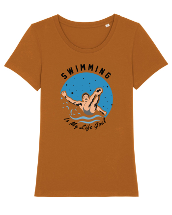 pentru pasionații de înot - Swimming is My Life Goal Roasted Orange