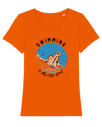 pentru pasionații de înot - Swimming is My Life Goal Bright Orange