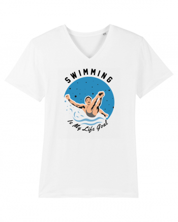 pentru pasionații de înot - Swimming is My Life Goal White