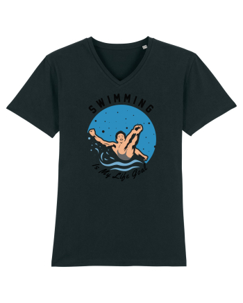 pentru pasionații de înot - Swimming is My Life Goal Black