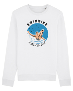 pentru pasionații de înot - Swimming is My Life Goal Bluză mânecă lungă Unisex Rise