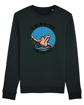 pentru pasionații de înot - Swimming is My Life Goal Black