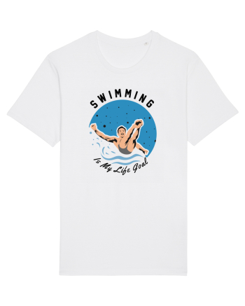 pentru pasionații de înot - Swimming is My Life Goal White