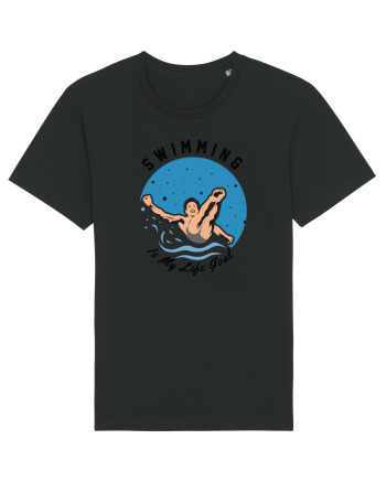 pentru pasionații de înot - Swimming is My Life Goal Black