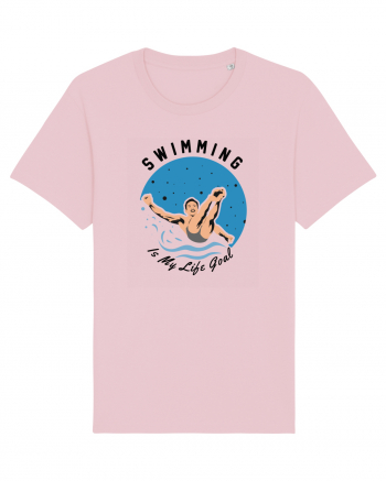 pentru pasionații de înot - Swimming is My Life Goal Cotton Pink