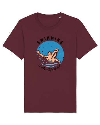 pentru pasionații de înot - Swimming is My Life Goal Burgundy