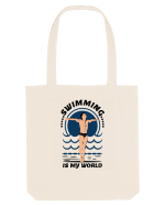 pentru pasionații de înot - Swimming is My World Sacoșă textilă