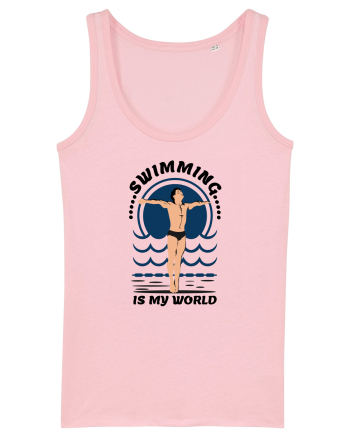 pentru pasionații de înot - Swimming is My World Cotton Pink