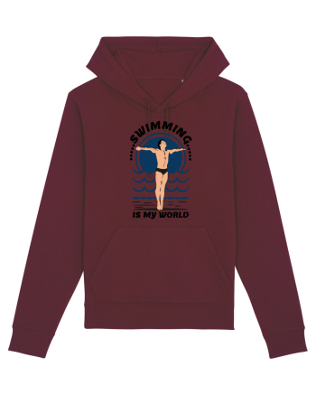 pentru pasionații de înot - Swimming is My World Burgundy