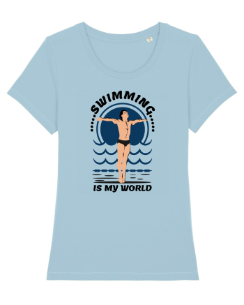 pentru pasionații de înot - Swimming is My World Sky Blue