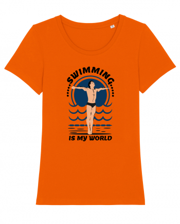 pentru pasionații de înot - Swimming is My World Bright Orange