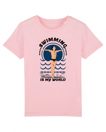 pentru pasionații de înot - Swimming is My World Cotton Pink
