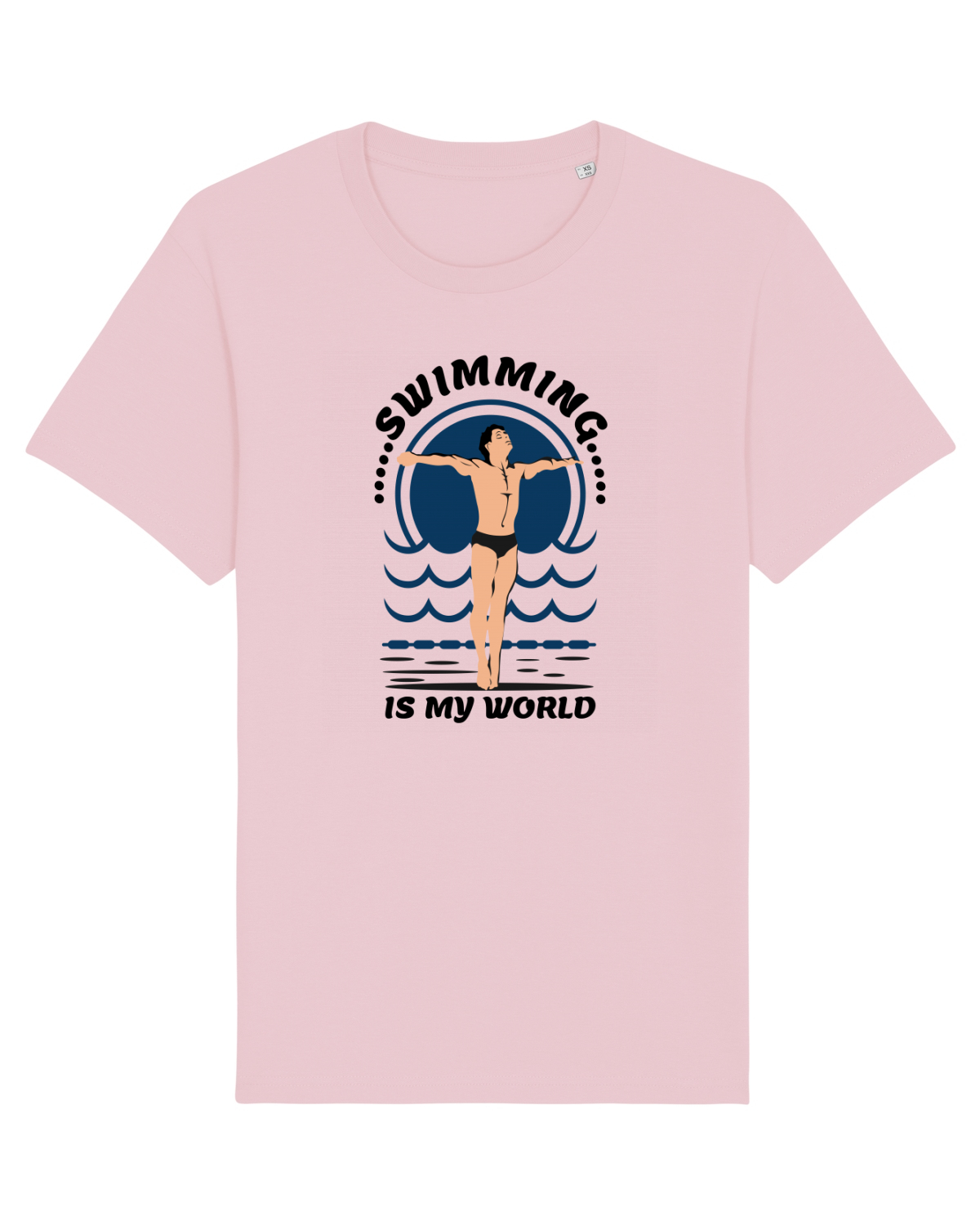 Tricou mânecă scurtă Unisex Rocker Cotton Pink