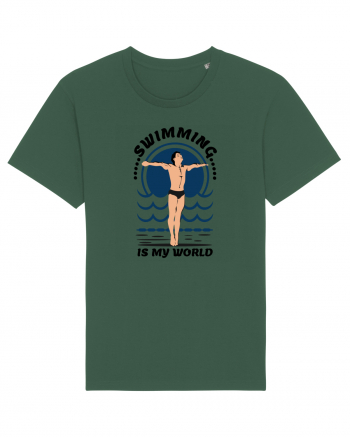 pentru pasionații de înot - Swimming is My World Bottle Green