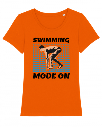 pentru pasionații de înot - Swimming Mode on Bright Orange