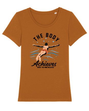 pentru pasionații de înot - The Body Achieves What the Mind Believes Roasted Orange