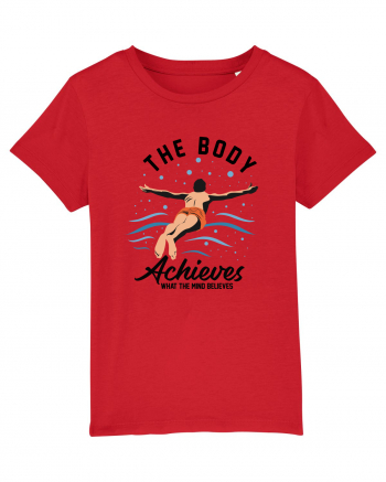 pentru pasionații de înot - The Body Achieves What the Mind Believes Red