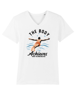 pentru pasionații de înot - The Body Achieves What the Mind Believes Tricou mânecă scurtă guler V Bărbat Presenter