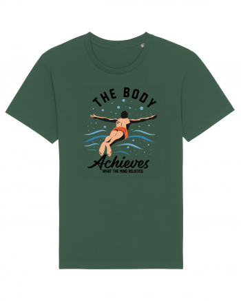 pentru pasionații de înot - The Body Achieves What the Mind Believes Bottle Green