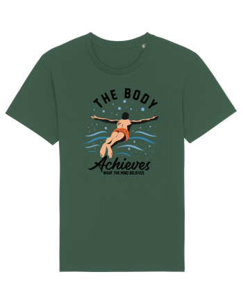 pentru pasionații de înot - The Body Achieves What the Mind Believes Bottle Green
