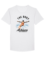 pentru pasionații de înot - The Body Achieves What the Mind Believes Tricou mânecă scurtă guler larg Bărbat Skater