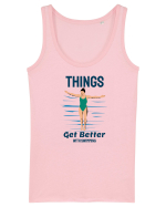 pentru pasionații de înot - Things Get Better With Swimming Maiou Damă Dreamer