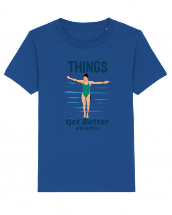 pentru pasionații de înot - Things Get Better With Swimming Majorelle Blue