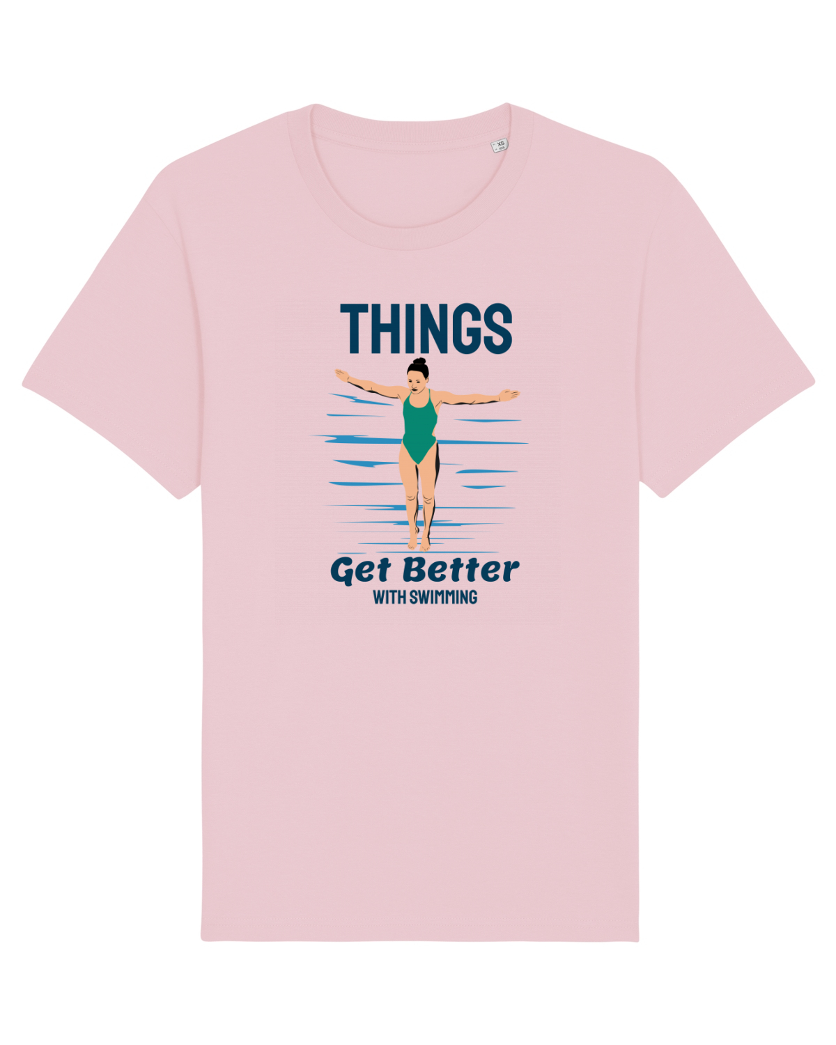 Tricou mânecă scurtă Unisex Rocker Cotton Pink