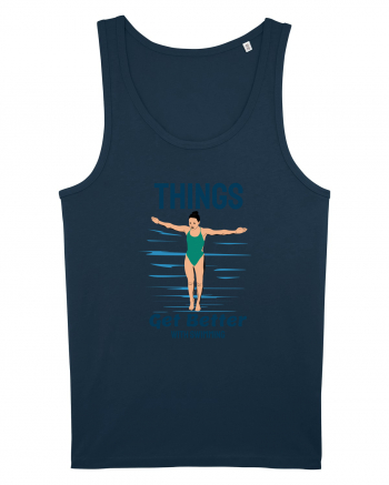 pentru pasionații de înot - Things Get Better With Swimming Navy