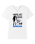 pentru pasionații de înot - Where Wet Dreams Become Reality Tricou mânecă scurtă guler V Bărbat Presenter
