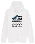 pentru pasionații de înot - You Can Always Breathe Later Hanorac cu fermoar Unisex Connector