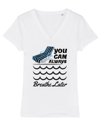 pentru pasionații de înot - You Can Always Breathe Later White