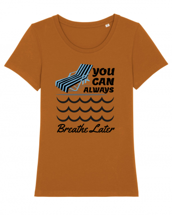 pentru pasionații de înot - You Can Always Breathe Later Roasted Orange