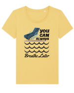 pentru pasionații de înot - You Can Always Breathe Later Tricou mânecă scurtă guler larg fitted Damă Expresser